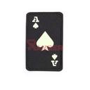 PARCHE IMMORTAL CARTA AS DE PICA FLUORESCENTE NEGRO