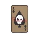PARCHE IMMORTAL PVC 3D CARTA PICA CALAVERA COYOTE