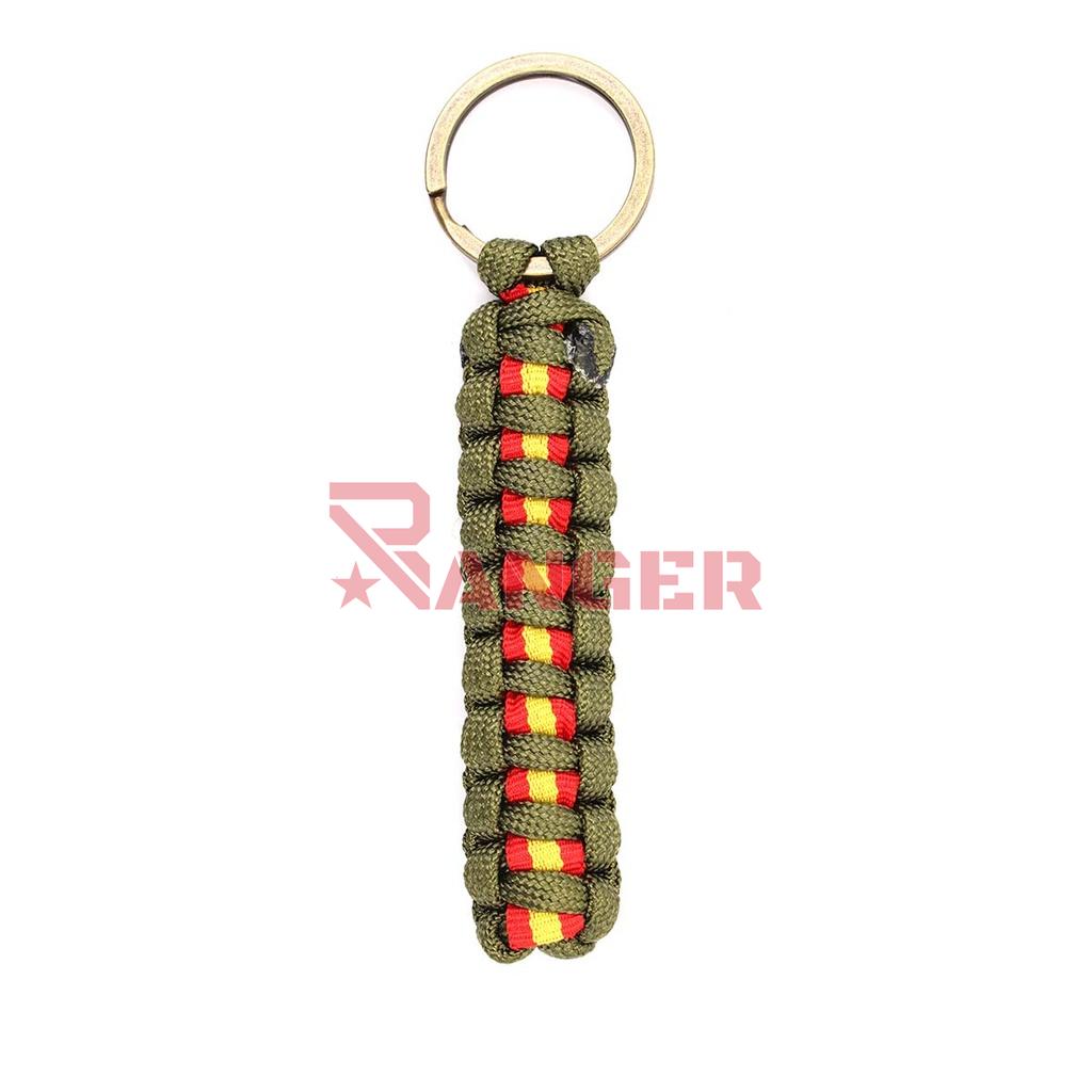 LLAVERO PARACORD IMMORTAL BANDERA ESPAÑA VERDE