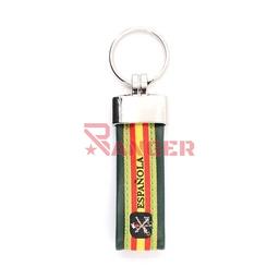 [IW-0312-OD] LLAVERO ESPAÑA IMMORTAL PIEL LEGION VERDE