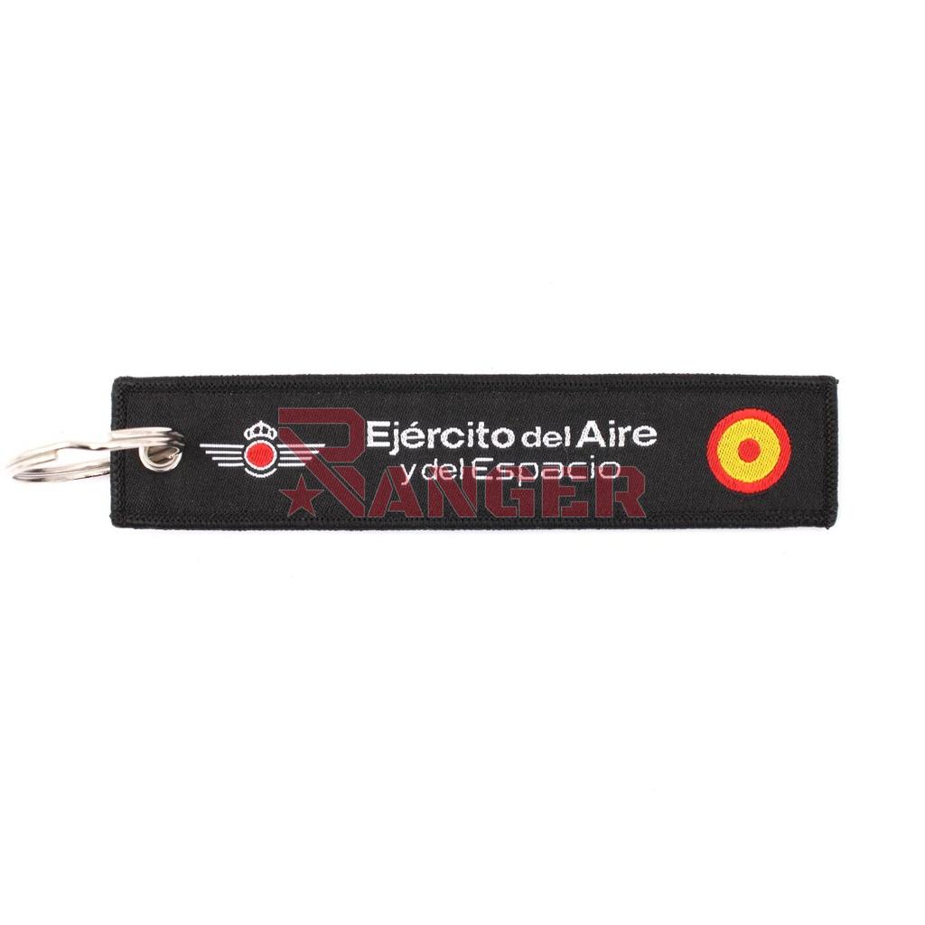 LLAVERO CINTA RECTANGULAR IMMORTAL EJERCITO AIRE NEGRO
