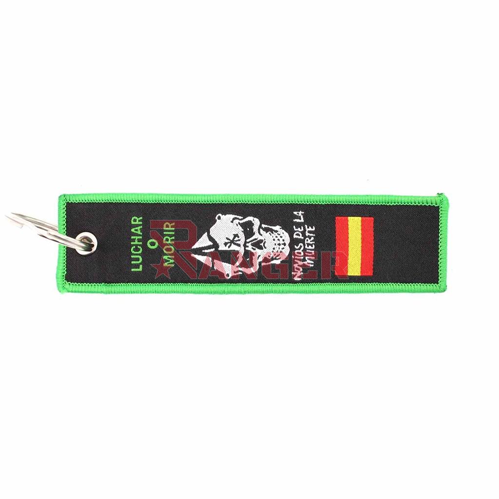 LLAVERO CINTA RECTANGULAR IMMORTAL LEGION CRISTO NEGRO