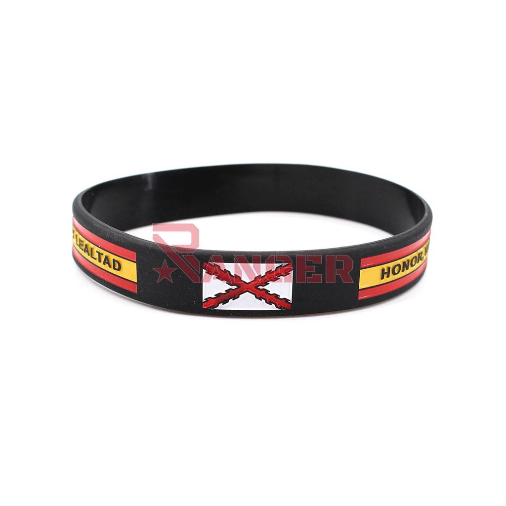 PULSERA IMMORTAL PVC BORGOÑA NEGRA