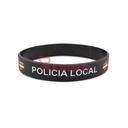 PULSERA IMMORTAL PVC POLICIA LOCAL NEGRA