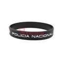 PULSERA IMMORTAL PVC POLICIA NACIONAL NEGRA