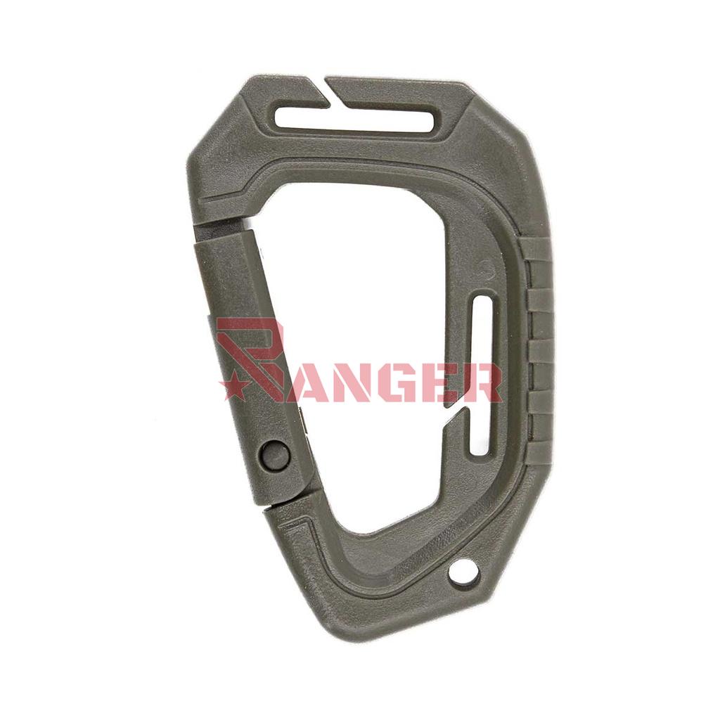 MOSQUETON IMMORTAL PVC TACTICO 89MM VERDE