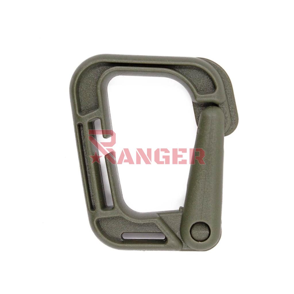MOSQUETON IMMORTAL PVC CUADRADO 58 X 49 MM VERDE