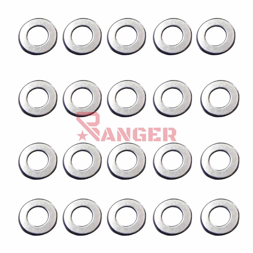 ARANDELAS FPS GEARBOX 0.10MM 20PCS PLATA