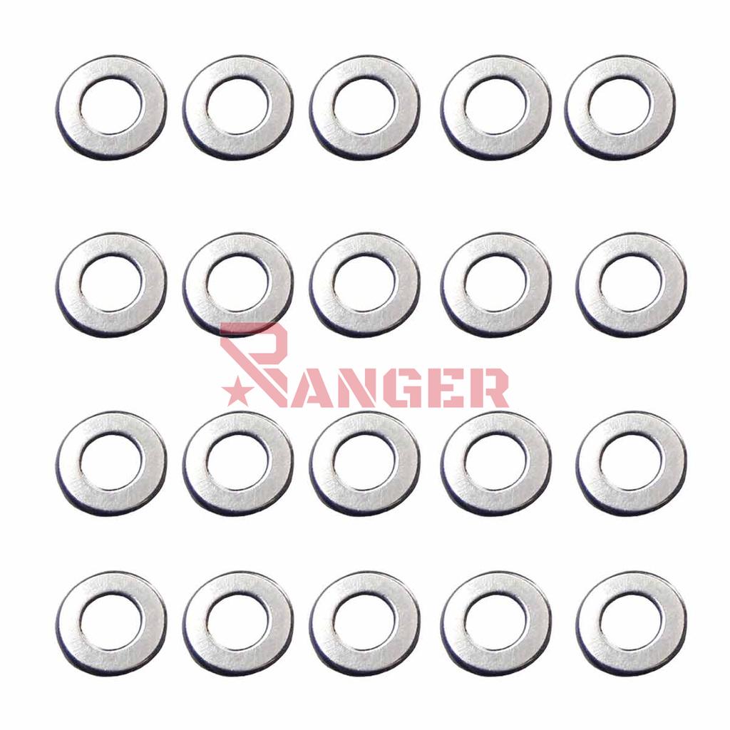 ARANDELAS FPS GEARBOX 0.50MM 20PCS PLATA