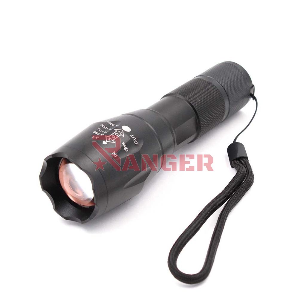LINTERNA SANDA LED 1200M RECARGABLE NEGRA