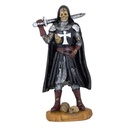 FIGURA TEMPLARIA TOLE 10 CALAVERA ESPADA 12CM NEGRA