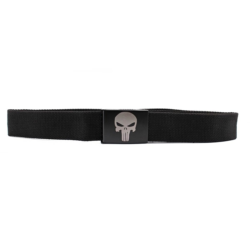 CINTURON IMMORTAL HEBILLA PUNISHER NEGRO