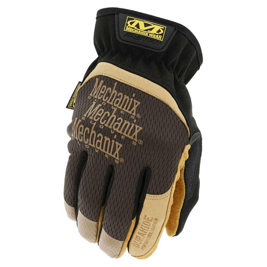GUANTE MECHANIX FAST FIT PIEL NEGRO AMARILLO