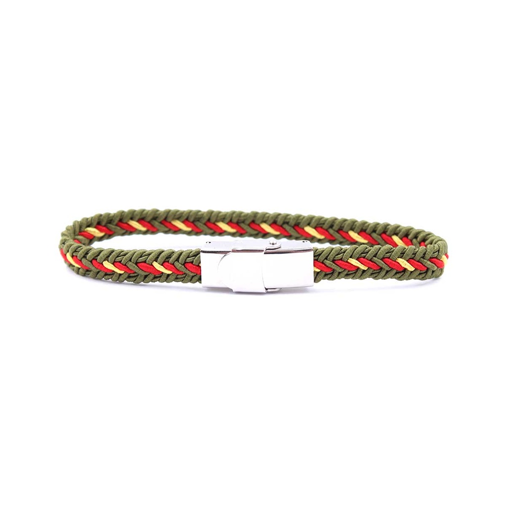 PULSERA IMMORTAL CIERRE METALICO VERDE