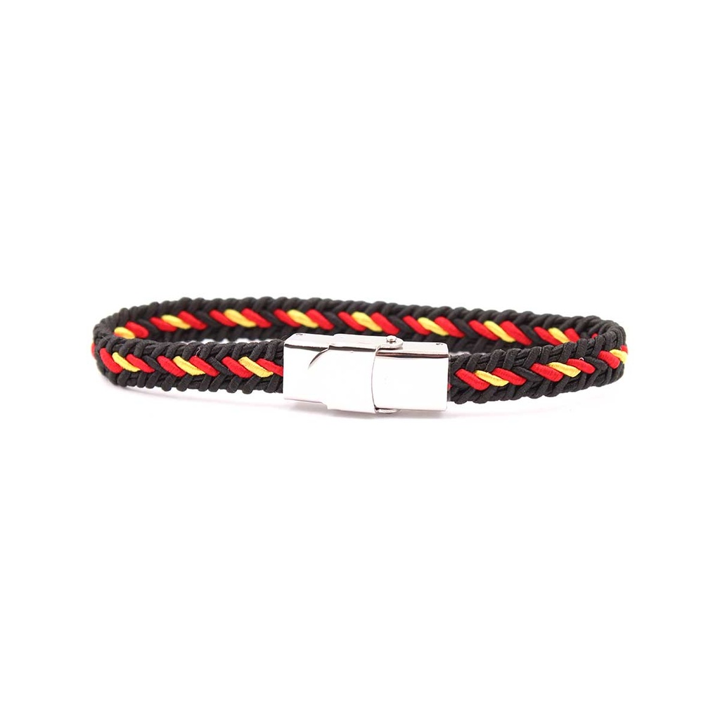 PULSERA IMMORTAL CIERRE METALICO NEGRO