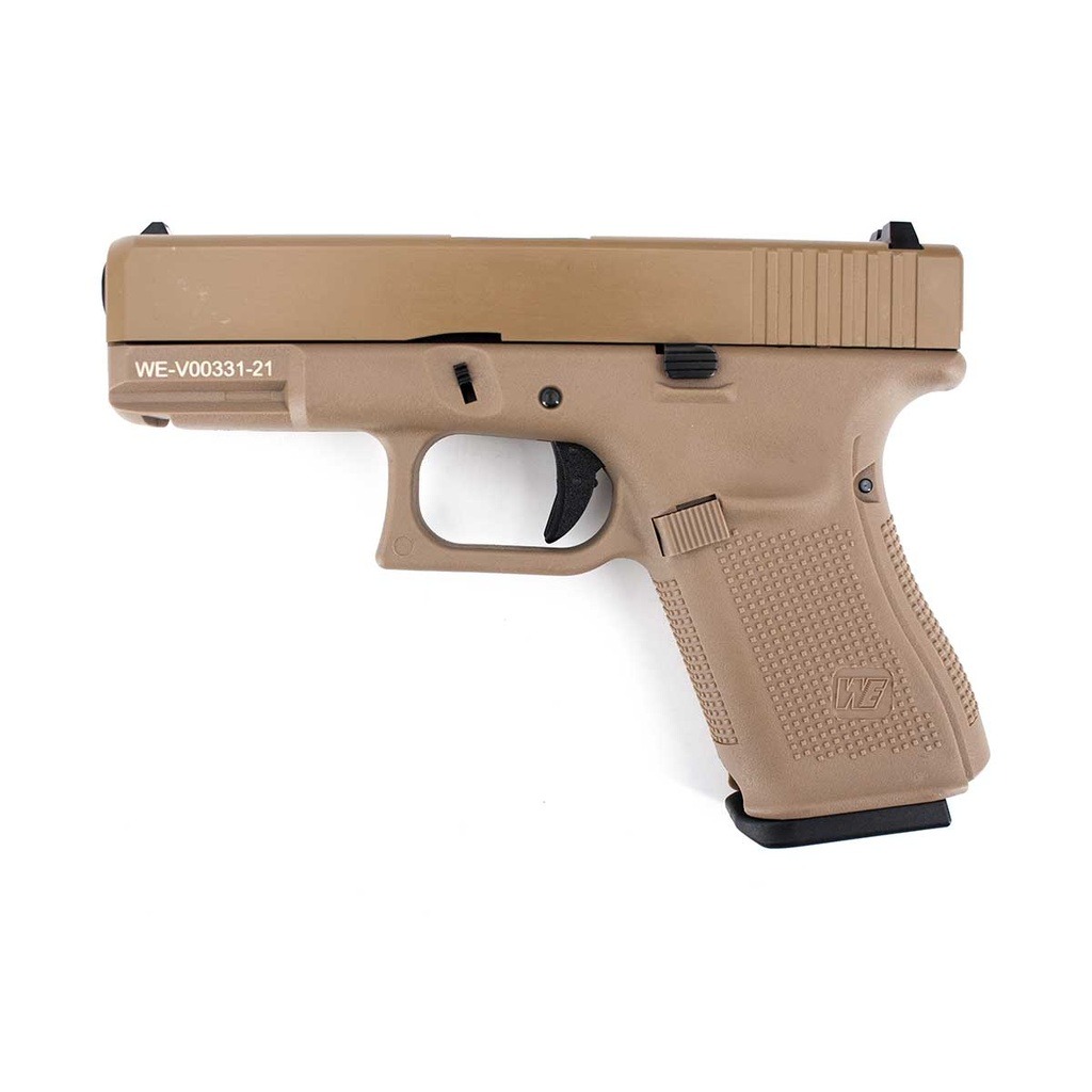 PISTOLA WE G19X V5 4.5MM FULL METAL TAN