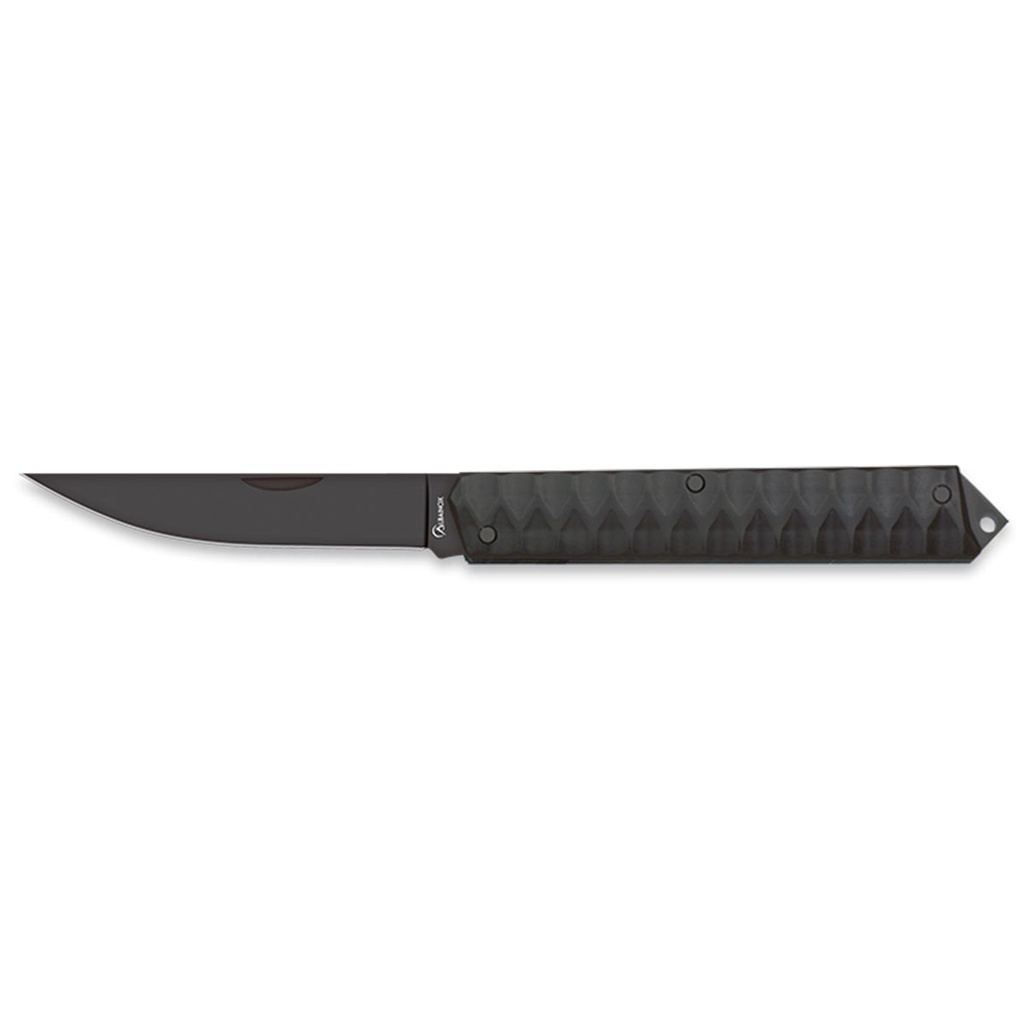 NAVAJA ALBAINOX CIERRE PISTON 8CM NEGRA
