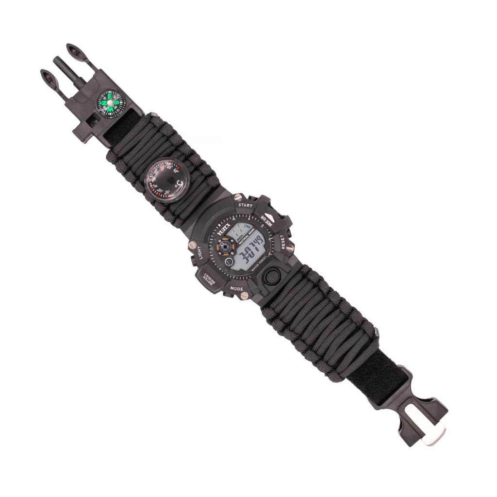 RELOJ DIGITAL PARACORD IMMORTAL NEGRO