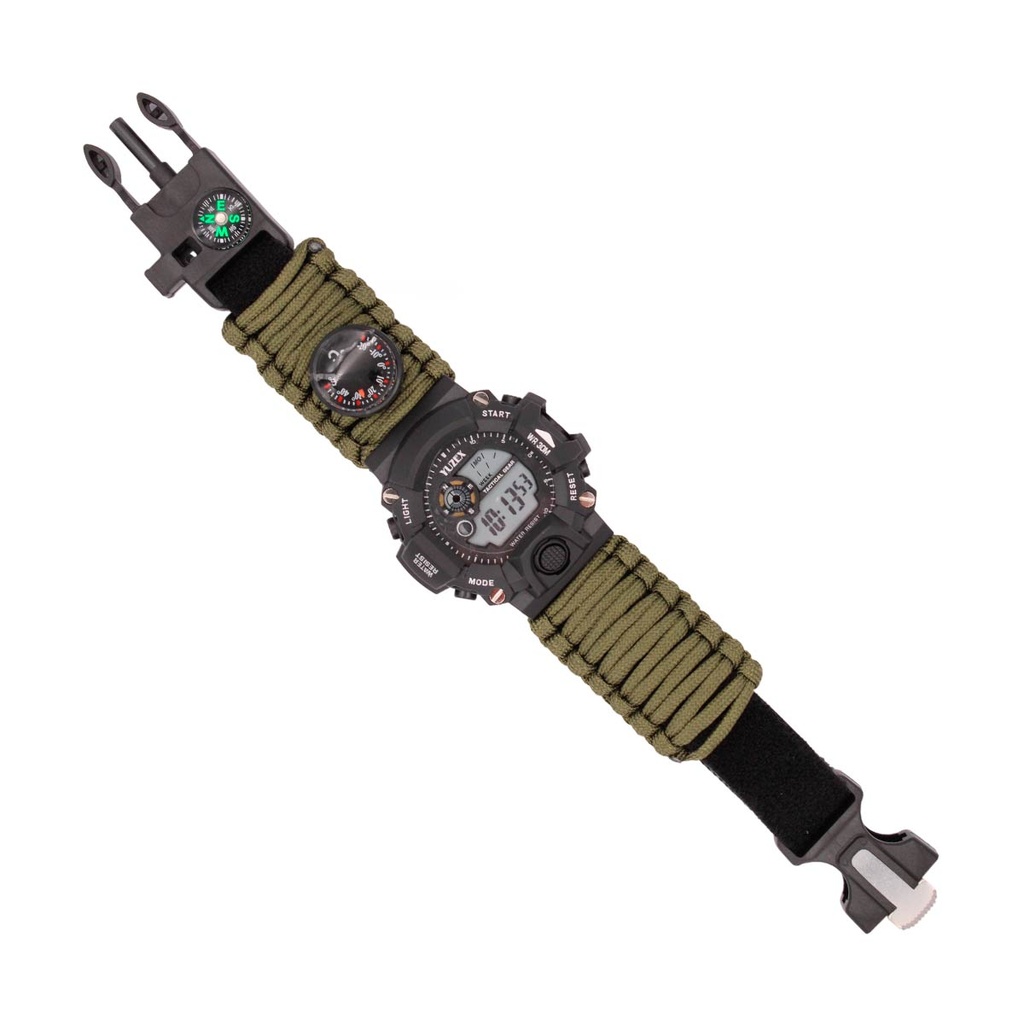 RELOJ DIGITAL PARACORD IMMORTAL VERDE