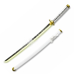 [BH-3128] KATANA BH MADERA LED HUMO 3128 OPC 103CM BLANCA