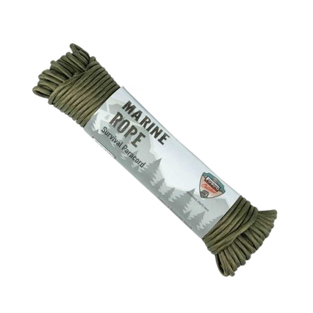 CORDINO PARACORD FOSCO 4MM 30M VERDE