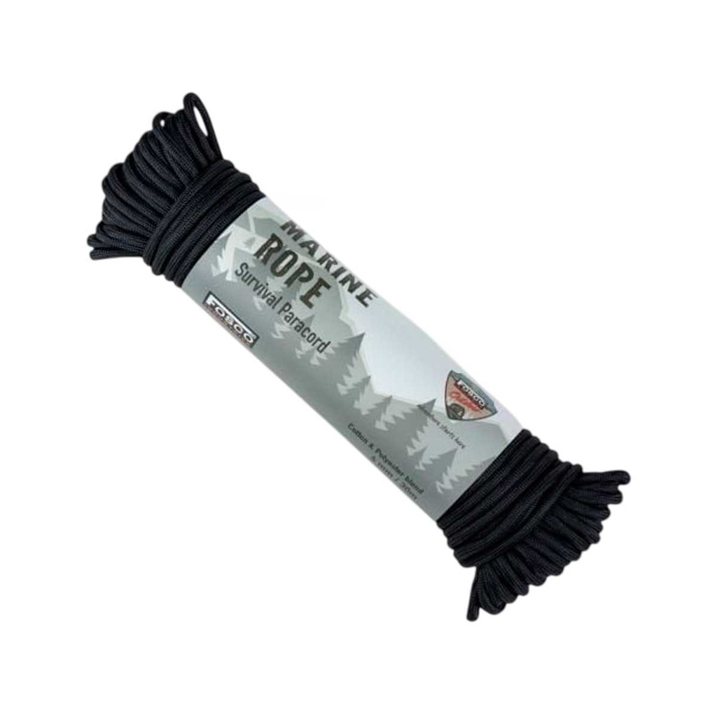 CORDINO PARACORD FOSCO 4MM 30M NEGRO