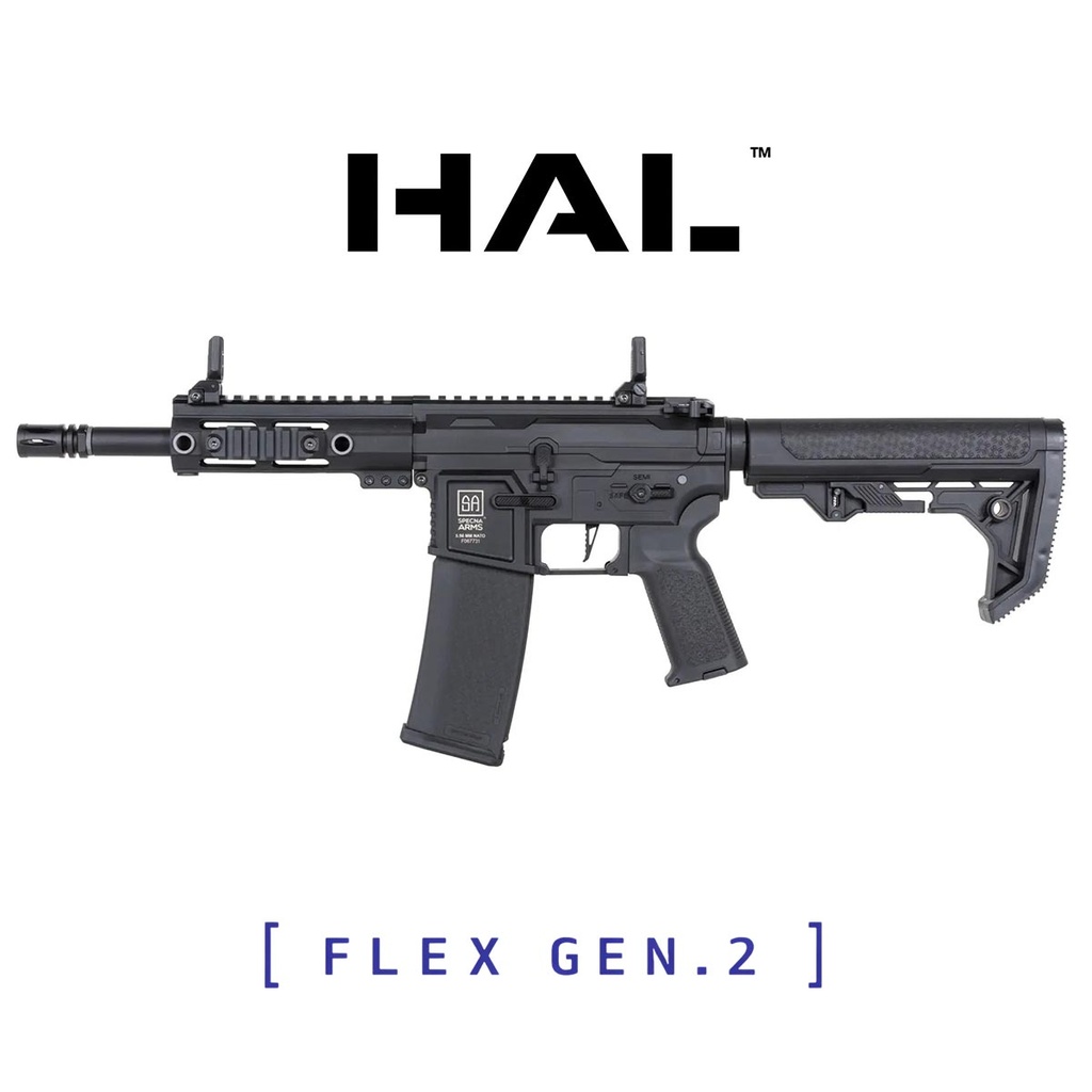 FUSIL SPECNA ARMS SA-F04-RL FLEX GEN.2 HAL ETU BRUSHLESS LIGHT OPS STOCK NEGRO