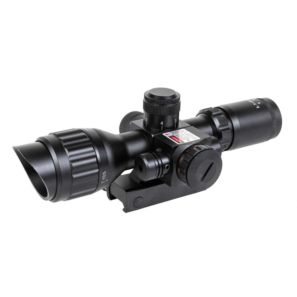 VISOR ARSENIC ARGON 2.5-10X32 AOEG CON LASER NEGRO