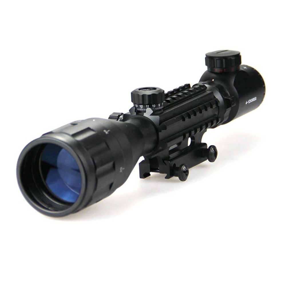 VISOR ARSENIC ARGON 4-12X50 AOEG CON RAILES NEGRO