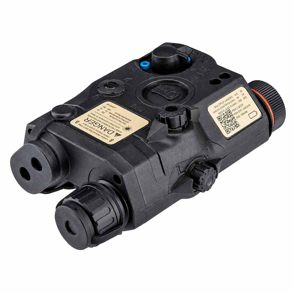 LINTERNA TACTICA ARSENIC ANPEQ LASER ROJO NEGRA