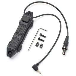 [ARS-32121-BK] PULSADOR ARSENIC AS7004 PARA LINTERNA Y ANPEQ 2 FUNCIONES SF ML & 2.5MM NEGRO