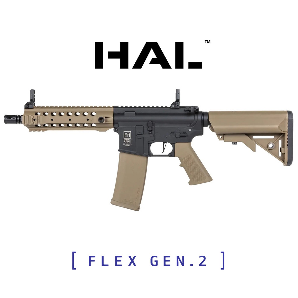 FUSIL SPECNA ARMS SA-F01 FLEX GEN.2 HAL ETU NEGRO-TAN
