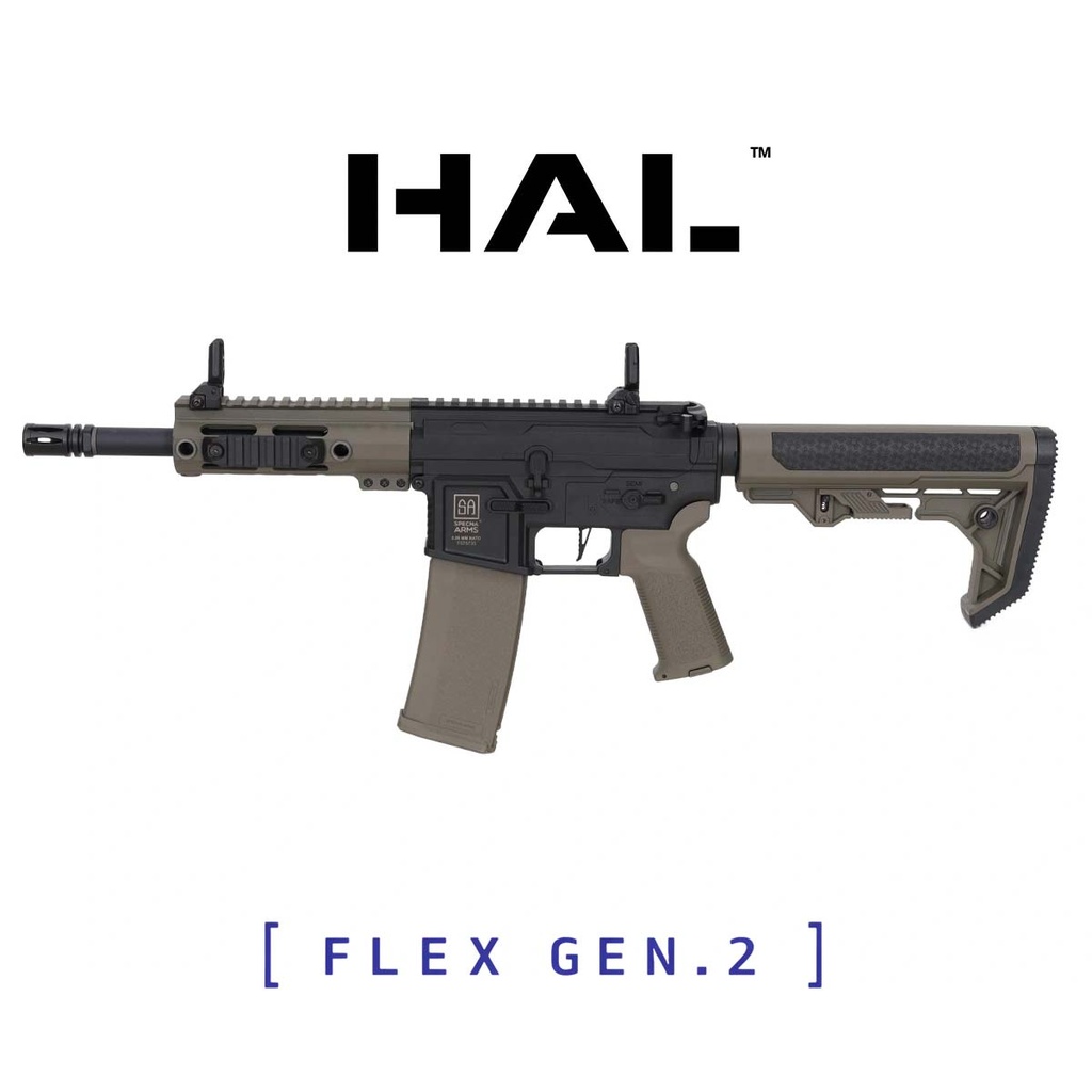 FUSIL SPECNA ARMS SA-F04-RL FLEX GEN.2 HAL ETU LIGHT OPS STOCK NEGRO-VERDE