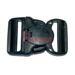 [300687/34983] HEBILLA PVC SEGURIDAD REDONDA 5CM NEGRA