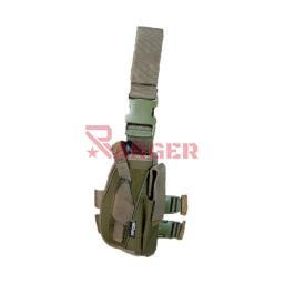 FUNDA PISTOLA PIERNA TÁCTICA VERDE