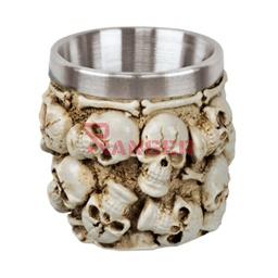 [39029] VASO DECORACION CALAVERAS BLANCO