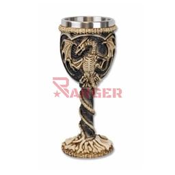 [39035] COPA DECORACION DRAGON GRIS