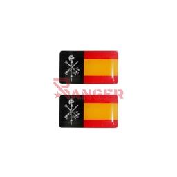 [130230-LG] PEGATINA ABULTADA MED. 2PCS LEGION ESPAÑA