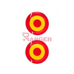 [130230-DES] PEGATINA ABULTADA MED. 2PCS DIANA ESPAÑA