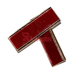 [130885-ST] GALON METALICO M5 PAR SOLDADO TIERRA ROJO-DORADO