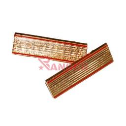[130885-C1T] GALON METALICO M5 PAR CABO 1º TIERRA ROJO-DORADO