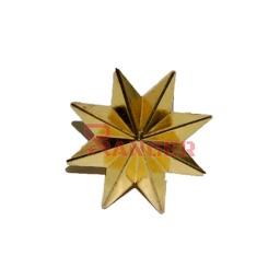 [130897-8P] ESTRELLA METALICA 8 PUNTAS DORADA