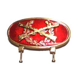 [140807] EMBLEMA METALICO TIRADOR SELECTO ROJO