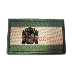 PARCHE BORDADO VELCRO VERDE 8.5X5.5CM