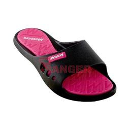 CHANCLA MOSCONI OLYMPIC MUJER NEGRA-ROSA