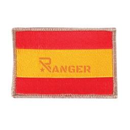 PARCHE BORDADO ESPAÑA CON VELCRO BEIGE