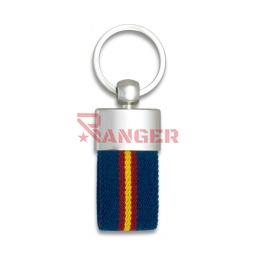 [09427] LLAVERO LISO METALICO BANDERA ESPAÑA MARINO