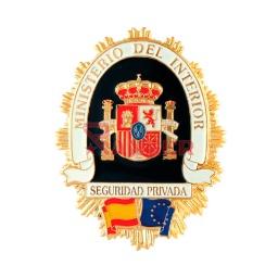 [301399-SP] PLACA CARTERA METALICA BANDERA COMUNIDAD SEGURIDAD PRIVADA
