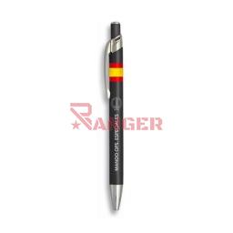 [03069GR4011B] BOLIGRAFO ALUMINIO BANDERA COE NEGRO