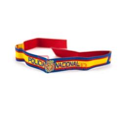 [111625] PULSERA CINTA BANDERA ESPAÑA POLICIA NACIONAL MARINO